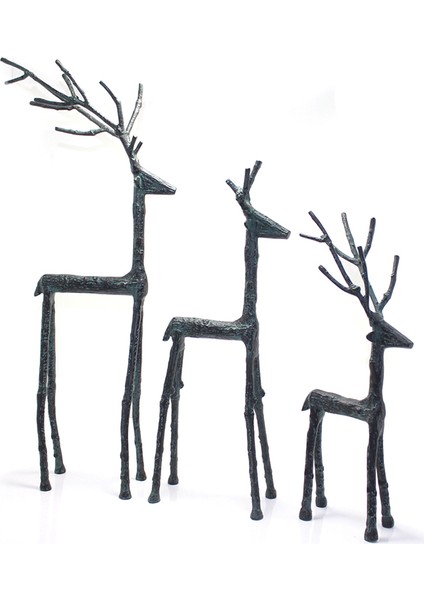 Metal 3'lü Geyik Seti KSK322