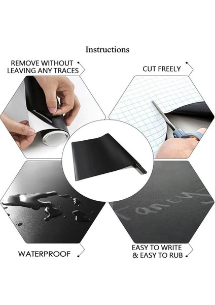 Yapışkanlı Kara Tahta Blackboard fırsatları