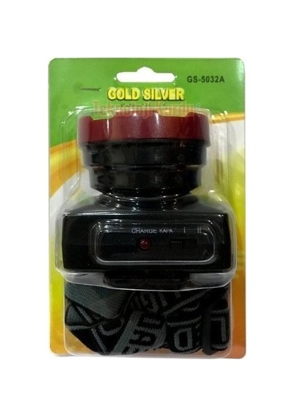 Gold Silver GS-5032A 3 Watt Power Led'li Şarj Edilebilir Kafa Lambası
