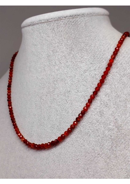 Akik Taşı 3mm Kolye (Sabit Klipsli) (41290)