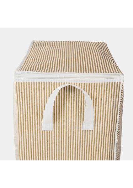 4 Adet Pencereli Çizgi Desen Baskılı Yastık Pike Battaniye Düzenleyici Hurç Seti 45x30x50 cm fırsatları