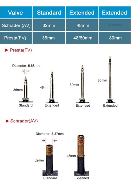 Bisiklet Iç Lastik 26 x 2.10 -3.00 Presta Fv-47 Kutulu Lsı 173