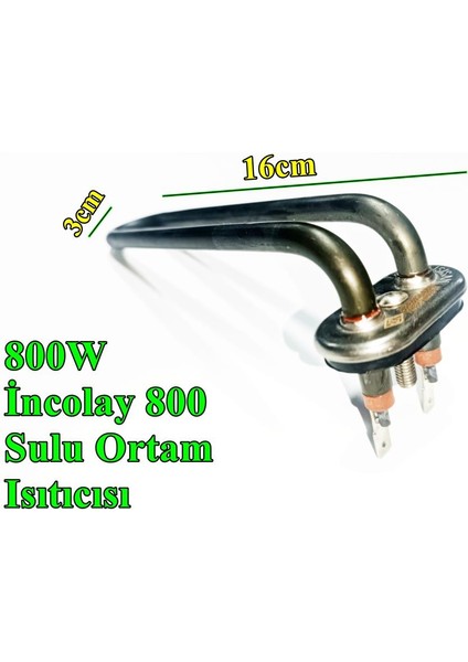 Bulaşık Makinesi Tank Rezistansı 800W İncolay 800 - Sern R5127-1P modelleri