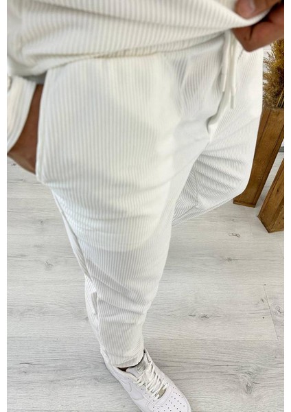 Pantolon Eşofman Natural Pamuk Fitilli Eşofman Altı Pantolon modelleri