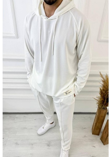 Sweatshirt Örme Natural Pamuk Kumaş Oversize Kapüşonlu Sweatshirt modelleri