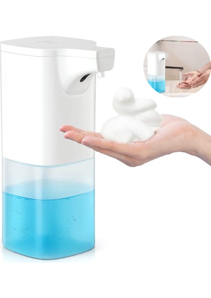 Otomatik Sabunluk Köpük Sabunluk Akıllı Kızılötesi Sensörlü Fotoselli Elektrikli Banyo Mutfak Ofis Mutfak Otel Restoran Için 350ml (Yurt Dışından)