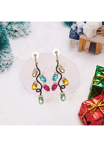 Renkli Noel Küpe Kadınlar Için Noel Küpe Sevimli Küpe Noel Küpe Hediyeler (Yurt Dışından)