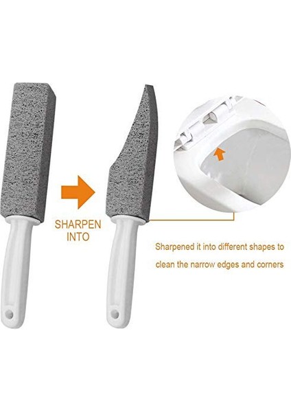 4 Paket Saplı Ponza Temizleme Taşı, Mutfak/Banyo/Havuz/Ev Temizliği Için (Yurt Dışından)