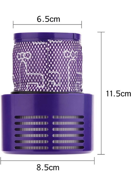 Dyson V10 Sv12 Cyclone Serisi V10 Absolute/Hayvan/Toplam Temiz/Motorhead Elektrikli Süpürgeler Için 2 Adet Yedek Filtreler (Yurt Dışından) fiyatları