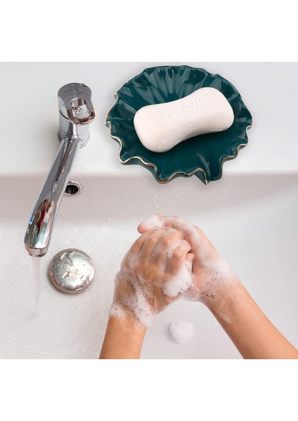 Sabunluk, Seramik Sabunluk, Banyo Duş Şelale Süzgeç Mutfak Için Sabunluk Tutucu (Yurt Dışından)