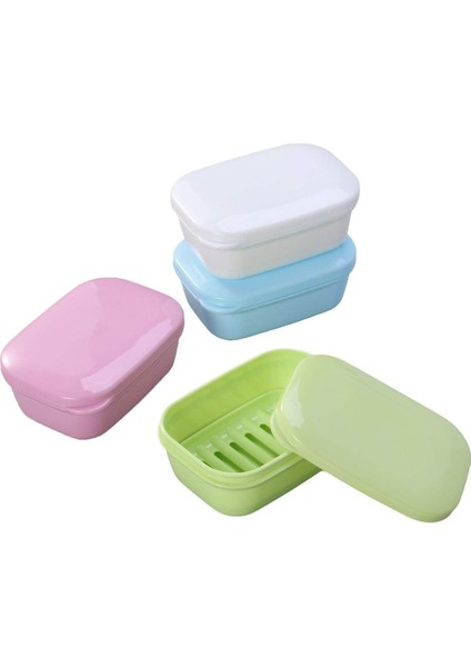 Banyo Duşu Ev Seyahati Için 4'Lü Plastik Sabun Kanalı Seti (Yurt Dışından)