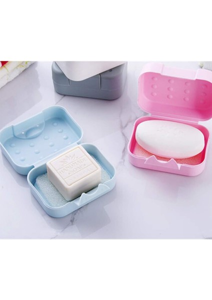 4'Lü Kapaklı Sabunluk, Plastik Sabun Kutusu, Banyo, Duş Ve Mutfak Için Kolay Temizlenebilir Sabunluk (Yurt Dışından)