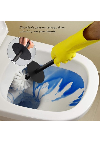 Esinti Tuvalet Fırçası, Tutuculu Tuvalet Yumruğu, Siyah Tuvalet Fırçası Tasarım Banyo Için Plastik Tuvalet Fırçası (Yurt Dışından)