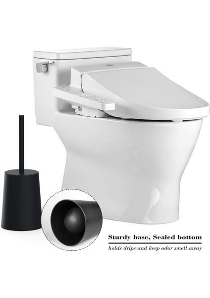 Esinti Tuvalet Fırçası, Tutuculu Tuvalet Yumruğu, Siyah Tuvalet Fırçası Tasarım Banyo Için Plastik Tuvalet Fırçası (Yurt Dışından)