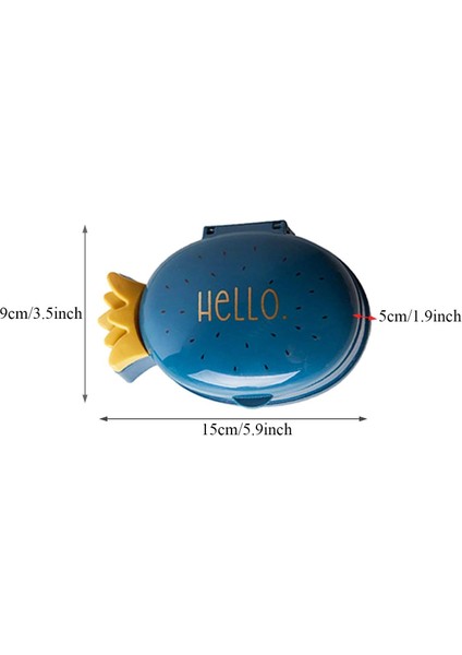 4 Parça Sabunluk, Plastik Sabunluk, Süzgeçli Ve Su Geçirmez Kapaklı Sabunluk (Yurt Dışından)