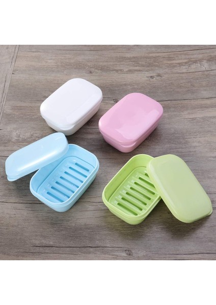 Banyo Duşu Ev Seyahati Için 4'Lü Plastik Sabun Kanalı Seti (Yurt Dışından)