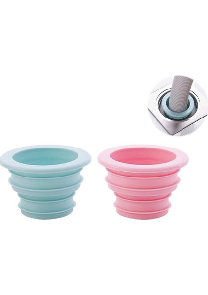 1,5"-1,9" Kanalizasyon Boruları Için 2 Parçalı Silikon Tahliye Tapaları, Küvet Tıpaları Ve Tahliye Contaları Seti (Yurt Dışından)