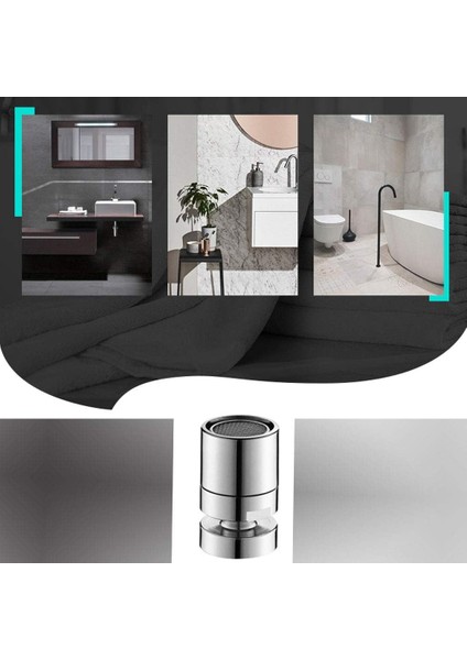 Musluklar Için Breeze Perlatör - 360° Dönebilir - Su Tasarruflu Perlatör - Mutfak Ve Banyo Için - M22 Dış Dişli Veya M24 Iç Dişli Musluklara Uygundur. (Yurt Dışından)