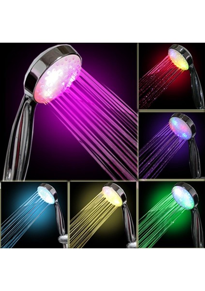 Intetech Led Duş Lambası, 7 Renk, Çok Renkli, Evrensel Uyum (Yurt Dışından)
