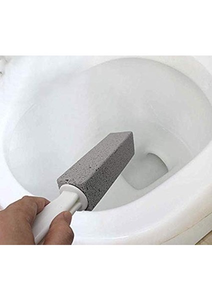 Ponza Temizleme Taşı Saplı Klozet Temizleyici Sert Su Halkası Sökücü Banyo/Havuz/Mutfak/Ev Temizliği 4 Paket (Yurt Dışından)