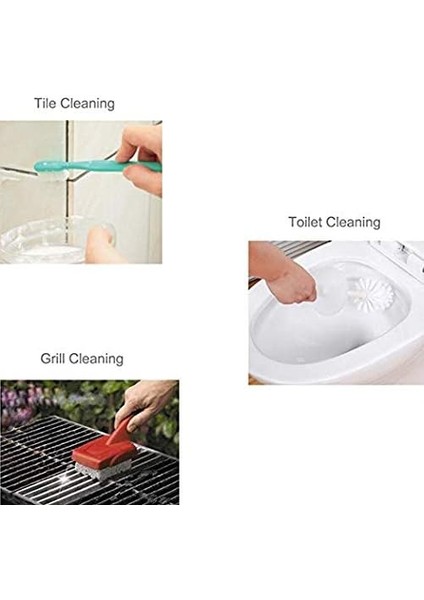 Ponza Temizleme Taşı Saplı Klozet Temizleyici Sert Su Halkası Sökücü Banyo/Havuz/Mutfak/Ev Temizliği 4 Paket (Yurt Dışından)