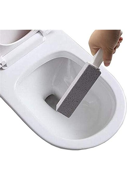 Ponza Temizleme Taşı Saplı Klozet Temizleyici Sert Su Halkası Sökücü Banyo/Havuz/Mutfak/Ev Temizliği 4 Paket (Yurt Dışından)
