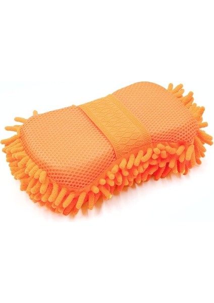 Dayanıklı Ve Pratik Mikrofiber Şönil Ovma Süngeri Turuncu, Araba, Mutfak Ve Banyo Için Elastik El Askılı (Yurt Dışından)