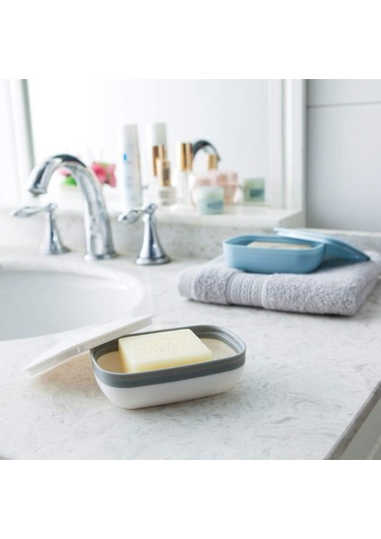 Esinti Sabunluklar Kutusu Sabunluk Tutucu Drenaj Kapaklı Su Geçirmez Banyo Seyahati Için Taşınabilir (Beyaz) (Yurt Dışından) fiyatları