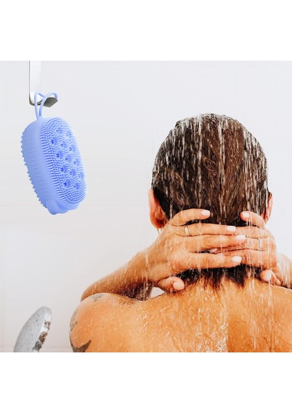 4 Adet Peeling Silikon Vücut Süngerleri, Çift Taraflı Banyo Veya Duş Vücut Fırçası, Silikon Lif Kabağı/Dahili Sünger (Yurt Dışından) fırsatları