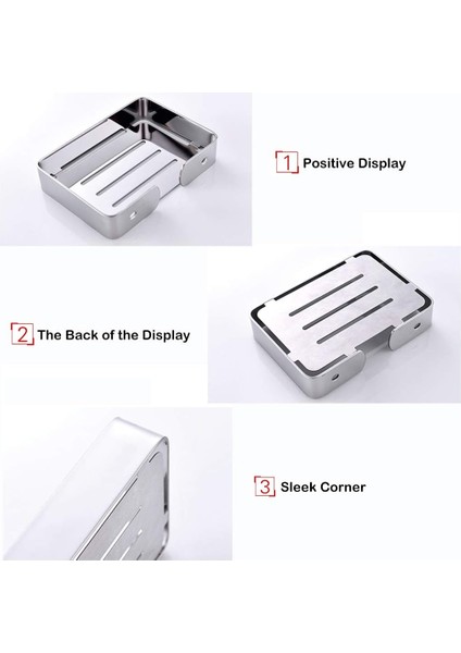 Esinti Sabunluk Banyo Duş Için 304 Paslanmaz Çelik Sabunluk Duvara Monte Sabunluk Duş Sünger Tutucu (Yurt Dışından) modelleri