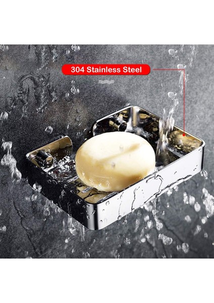 Esinti Sabunluk Banyo Duş Için 304 Paslanmaz Çelik Sabunluk Duvara Monte Sabunluk Duş Sünger Tutucu (Yurt Dışından) fırsatları