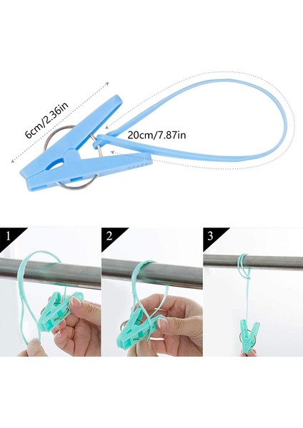 Esinti 60 Parça Jumbo Clothespins Güçlü Havlu Klipsi Mutfak Havlusu Klipsi Clothespin Çok Renkli Halat Rüzgar Geçirmez Çorap Askısı Iç Havlu (Yurt Dışından) fiyatları