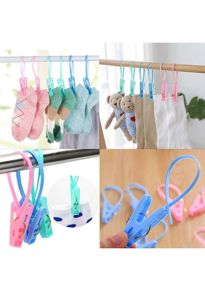 Esinti 60 Parça Jumbo Clothespins Güçlü Havlu Klipsi Mutfak Havlusu Klipsi Clothespin Çok Renkli Halat Rüzgar Geçirmez Çorap Askısı Iç Havlu (Yurt Dışından) indirimleri