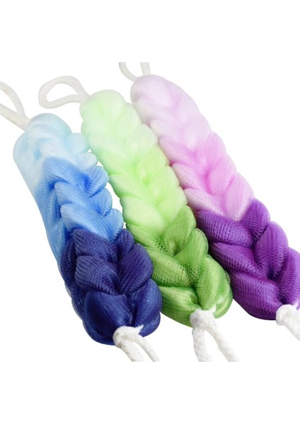 Esinti 3 Adet Banyo Süngeri Sabun Sünger Puf Duş Geri Scrubber Peeling Sırt Sabunu (Yurt Dışından)