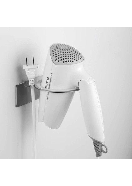 Saç Kurutma Makinesi Tutucusu, Deliksiz, Paslanmaz Çelik, Pratik Kablo Tutuculu, Kendinden Yapışkanlı Saç Kurutma Makinesi Tutucusu (Yurt Dışından)