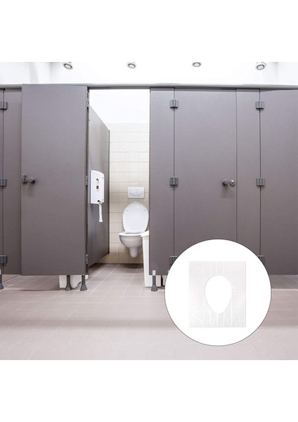 50'Li Paket Seyahat Su Geçirmez Tek Kullanımlık Klozet Kapakları, Klozet Kapağı Koruyucu Plastik Tuvalet Paspası, Antiyel, Ayrı Paketlenmiş (Yurt Dışından) fırsatları