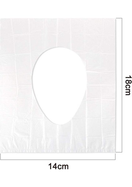 50'Li Paket Seyahat Su Geçirmez Tek Kullanımlık Klozet Kapakları, Klozet Kapağı Koruyucu Plastik Tuvalet Paspası, Antiyel, Ayrı Paketlenmiş (Yurt Dışından) indirimleri