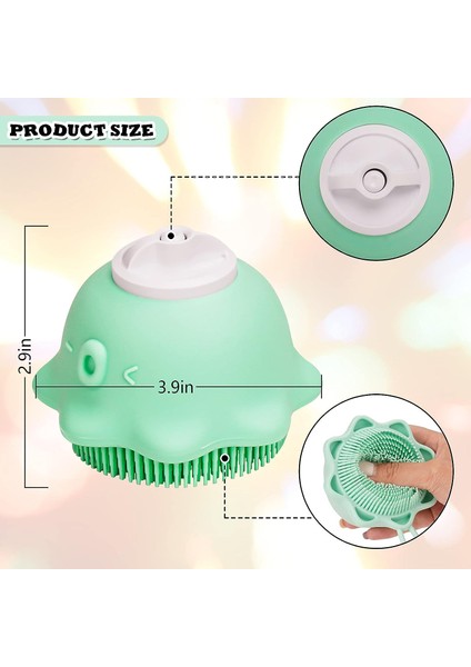 Esinti Silikon Duş Fırçası Silikon Duş Fırçası 2 In 1 Vücut Masaj Fırçası Silikon Vücut Fırçası (Yurt Dışından) fiyatları