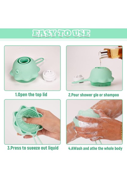 Esinti Silikon Duş Fırçası Silikon Duş Fırçası 2 In 1 Vücut Masaj Fırçası Silikon Vücut Fırçası (Yurt Dışından) modelleri