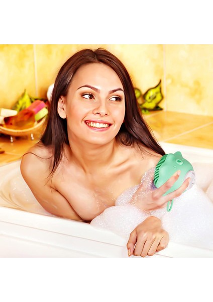 Esinti Silikon Duş Fırçası Silikon Duş Fırçası 2 In 1 Vücut Masaj Fırçası Silikon Vücut Fırçası (Yurt Dışından) indirimleri
