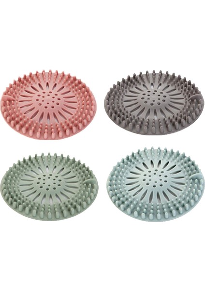 4'Lü Paket Silikon Banyo Lavabo Filtresi, Duş Filtresi, Lavabo Tahliye Filtresi (Yurt Dışından)