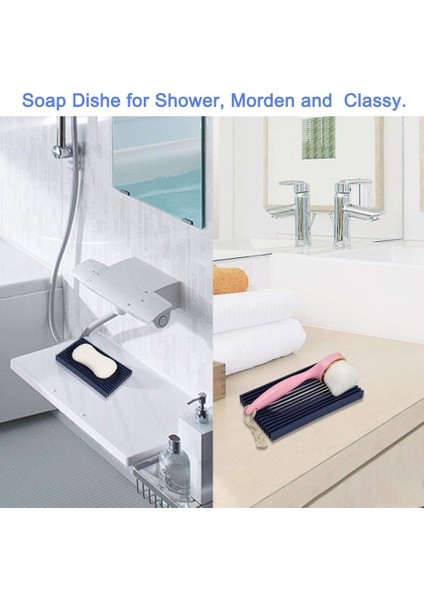 Macojas Duş Sabunluk, Duş Için Premium Kendinden Boşaltma Bar Sabunluk, Banyo Için Zarif Ve Modern Sabun Tasarrufu, Esnek Ve Dayanıklı Sabunluk, Temizlemesi Kolay (2 Adet) (Yurt Dışından) fiyatları