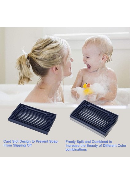 Macojas Duş Sabunluk, Duş Için Premium Kendinden Boşaltma Bar Sabunluk, Banyo Için Zarif Ve Modern Sabun Tasarrufu, Esnek Ve Dayanıklı Sabunluk, Temizlemesi Kolay (2 Adet) (Yurt Dışından) modelleri