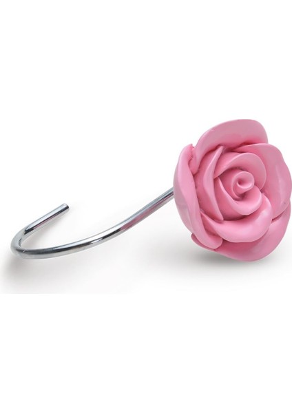 Esinti Duş Perdesi Kancaları, 12 Adet Anti Pas Dekoratif Reçine Kancalar Banyo, Bebek Odası, Yatak Odası, Oturma Odası Dekoru (Pembe Gül) (Yurt Dışından) indirimleri