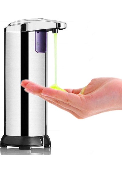 Paslanmaz Çelik Otomatik Sabunluk, Su Geçirmez Tabanlı, Kızılötesi Hareket Sensörlü Ve Ayarlanabilir Anahtarlı (Ürün Yeniden Yükseltme Kalite Güvencesi） (Yurt Dışından)