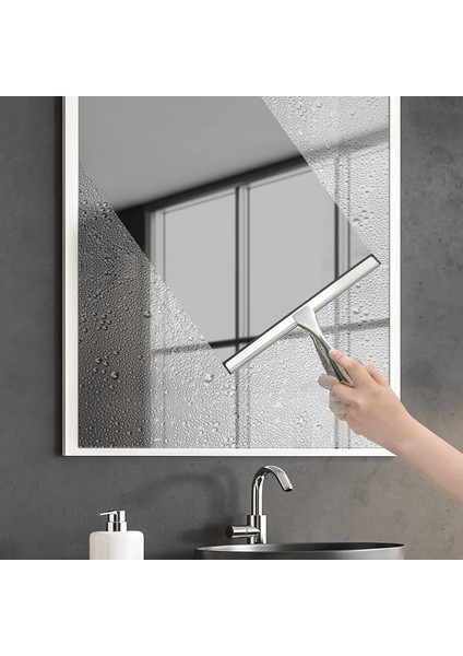 Duş Kapıları, Banyo, Pencere Ve Araba Camı Için Çok Amaçlı Duş Sileceği - Paslanmaz Çelik, 10 Inç (Yurt Dışından)