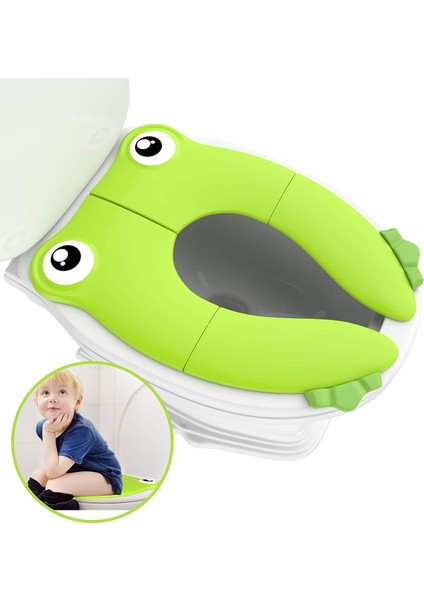 Tuvalet Kapağı Katlanabilir Tuvalet Eğitmeni, Kaymaz Silikon Pedli Taşınabilir Seyahat Tuvalet Kapağı, Seyahat Yatağı Tavası Için Geri Dönüştürülebilir Tuvalet Kapağı (Yurt Dışından) fiyatları