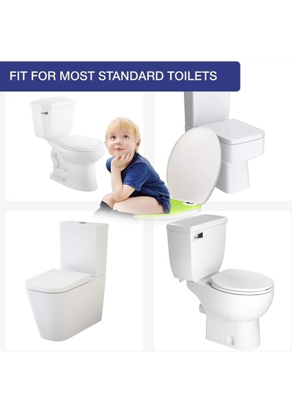 Tuvalet Kapağı Katlanabilir Tuvalet Eğitmeni, Kaymaz Silikon Pedli Taşınabilir Seyahat Tuvalet Kapağı, Seyahat Yatağı Tavası Için Geri Dönüştürülebilir Tuvalet Kapağı (Yurt Dışından) fırsatları