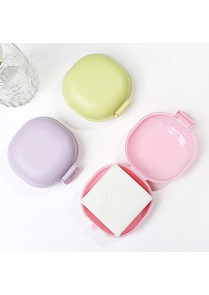 Seyahat Sabun Kutusu, 4pcs Kapaklı Plastik Sabunluk, Taşınabilir Sabun Kutusu, Su Geçirmez Sabunluklar, Banyo Seyahat Yürüyüş Kamp Için (Yeşil, Mavi, Mor, Pembe) (Yurt Dışından)