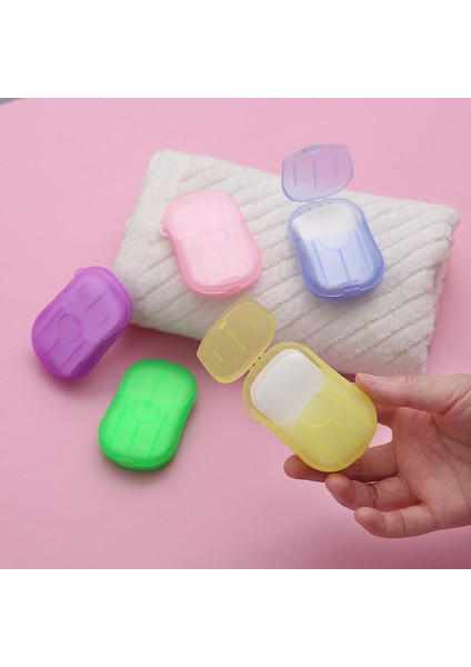 Sabun Sayfaları Seyahat Taşınabilir Kağıdı, 5 Kutu Sabun Kağıdı Sabun Sayfaları, Mini Taşınabilir Kağıt Sabunu, Seyahat Için Tek Kullanımlık Sabun, Dış Mekan (Yurt Dışından)